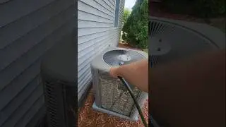Summer is here, clean your ac coils for optimum operation. #hvac #ac #diy