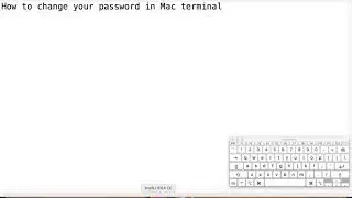 How to change password in mac   using terminal and or system preferences