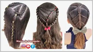 Lindos Penteados para Meninas de Todas as Idades 💗 | Beautiful Hairstyles for Girls of All Ages 🥰💕