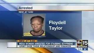 Mesa woman arrested for stabbing boyfriend