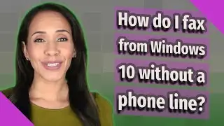 How do I fax from Windows 10 without a phone line?