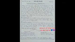 power of attorney/ vakalatnama 💙💜 lawaspirants55 #law#study#notes #power #court #supremecourt