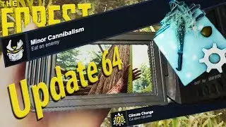 ►NEW Camcorder Tapes, Achievments, TREE Cutting Upgrade-able Machete, & More! Update 0.64|The Forest