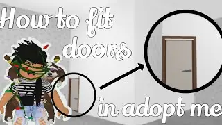 How to build walls and fit doors into them|| adopt me
