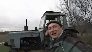 Первый Запуск Мтз80 после Зимы! Жизнь на хуторе,в Латгалий!! #мтз  #latvia