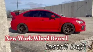 Installing New Wheels On My Subaru WRX! (Work Wheels)