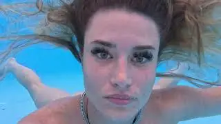 Face Up Underwater