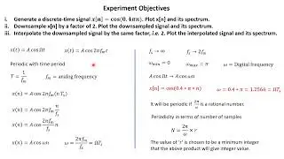 DSP Lab | Discrete Cosine Spectrum, Down-sampling and Interpolation using MATLAB