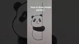 How to draw panda |#art , #panda