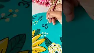DIY Name Plate ✨ handmade 🎨 Painting wooden name plate #shorts