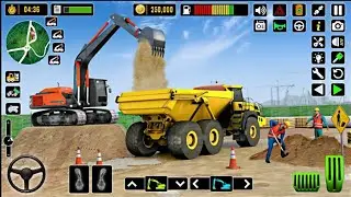 Cutting down trees and clearing the land to build a brand-new road - road construction jcb games 3d