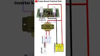 200 Watt inverter Kit Connection #shorts