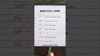 Основные полные аббревиатуры, которые вам следует знать 🔥👨&zwj;🏫 #английский #полнаяформа #образование