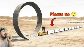 Trains Vs Giant Vertical Loop - BeamNG.Drive
