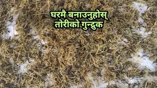 तोरीको सागबाट गुन्द्रुक बनाउने सजिलो तरिका |Gundruk recipe from Mustard Leaves||SAILI KO BHANSAGHAR