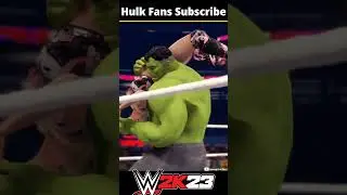 Hulk brutally attacks Alexa Bliss #wwe #hulk #alexabliss #wwe2k23 #viral #backlash #shorts #gaming