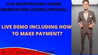 ICAI Orientation course Registration| How to register in CA Orientation course| CA OC Registration