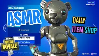 ASMR Fortnite Metal Team Leader Skin Is Back!  Daily Item Shop 🎮🎧 Relaxing Whispering 😴💤