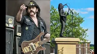 Lemmy statue was unveiled in Burslem Staffordshire UK