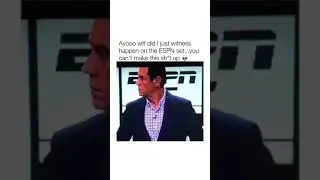TV falls on espn reporter