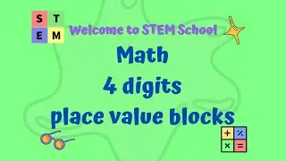 Math - 4 digits place value blocks