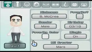 Captain B. McCrea - WALL-E - Mii 886