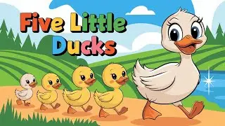 Five Little Ducks - Animated Musical Video for Kids - Fun Nursery Rhyme