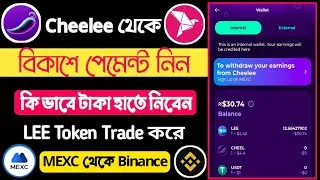Cheelee App থেকে বিকাশে পেমেন্ট নিন || LEE Token বিকাশে সেল করুন || Cheelee Withdraw Process Live