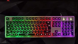 Redgear Grim Semi Mechanical RGB Backlit Keyboard&nbsp; with Floating Key Cap and Double Injection keycap