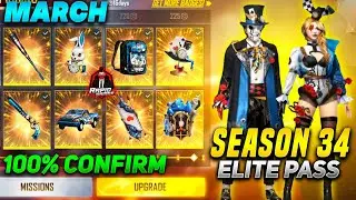 Season 34 Elite pass of Freefire || March Elite pass Freefire 🔥 || Next elite pass Freefire 2021 ✔️