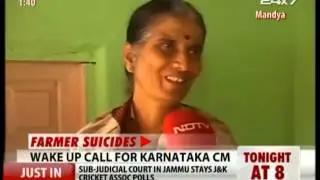 Karnataka Chief Minister Meets Families of Farmers Who Committed Suicide