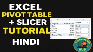 Excel Pivot Table + Slicer in 5 Minutes | Hindi Tutorial for Beginners
