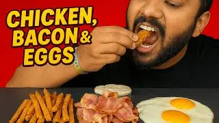 Protein Overload 🍗🥓🥚 | ASMR Keto OMAD [Keto Day 4] #food #keto #ketomukbang