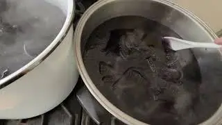 Overdyeing Textures in Black
