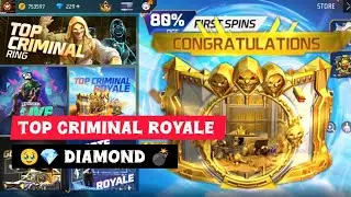 💥Free fire new top Criminal Luck Royal 🤡80% offer 80% luck 😲#freefire @FreeFireIndiaOfficial#gaming
