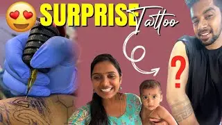 EMOTIONAL SURPRISE TATTOO for JEE & BUTTLU || SHE GOT SHOCKED & CRIED ❤️ | JUUJEE VLOGS