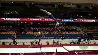 SOEDERSTROEM Julie (NOR) - 2018 Artistic Worlds, Doha (QAT) - Qualifications Uneven Bars