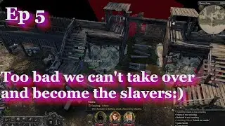 SwordHaven - Hard Lets Play Ep 5 - Slaver Camp - Second companion Budukeid - They helped us :)
