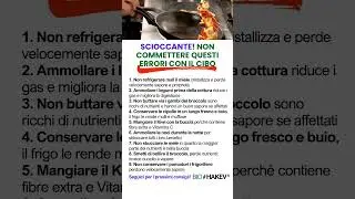NON COMMETTERE QUESTI ERRORI BANALI CON IL CIBO #salute