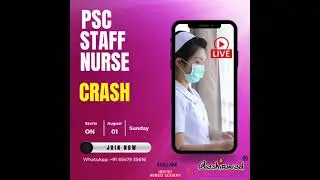 PSC -Staff Nurse -Admission Open - WhatsApp +91 85479 35616