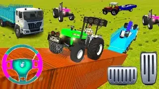 Drive 🔴 JCB and Unloading Stone From Too Tractor in Game #jcb #tractor #dumper#truck#gamingvideos
