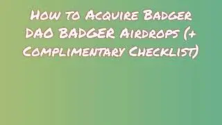 Claim Free Airdrop Badger DAO BADGER ~ $616 USDT on Trustwallet
