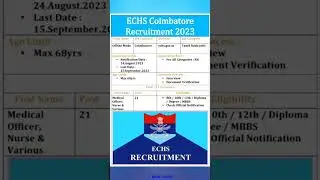 Echs Job Vacancy 2023