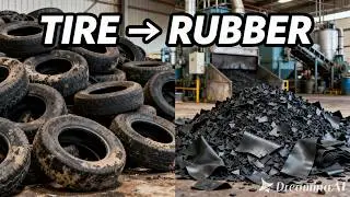 Inside the Tire Recycling Factory &ndash; From Waste Tires to New Roads