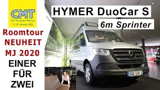 Hymer DuoCar S | Neuheit MJ2020 | Kastenwagen auf Mercedes Sprinter | Heckbad, Sofa | ab 60.000 EUR