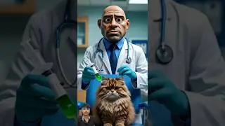 🧡Evolution of Baby : cat on hospital bed with Dr.Police🥰 VM✅#cat#cute#love#shorts