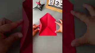 How to make a crow croaks with paper | Origami paper toy | Moving paper toys #art #shorts #short