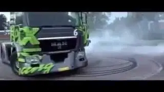 ken block as truck driver ( perfect drift )