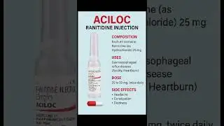 Aciloc injection uses in hindi/fayde/dose/side effect#antigas #antivomiting #missionmedicine