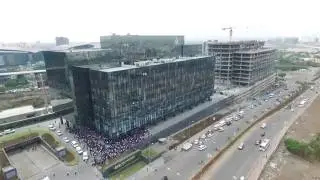 Inaguration of ZS Associates office at WTC, Pune by Lightning Drones India